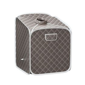 Indoor Private 2L Folding Steam Sauna Spa Tent (Color: Gray, Type: Sauna Spa Tent)