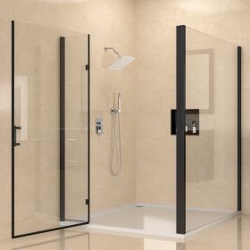 8in. * 8in. Ceiling Mount High Pressure Rainfall Shower Head, 360 Degree Adjustable Square Rain Shower Head, Oil Rubber Bronze, Chrome, Gold (Color: Chrome)